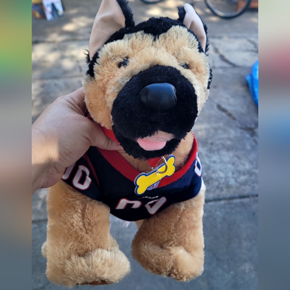 Build A Bear Texans German Shepard